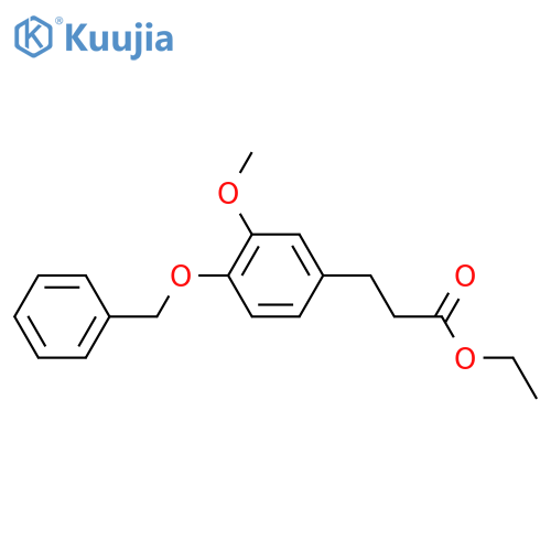 3-(4-Benzyloxy-3-methoxy-phenyl)-propionic acid ethyl ester structure
