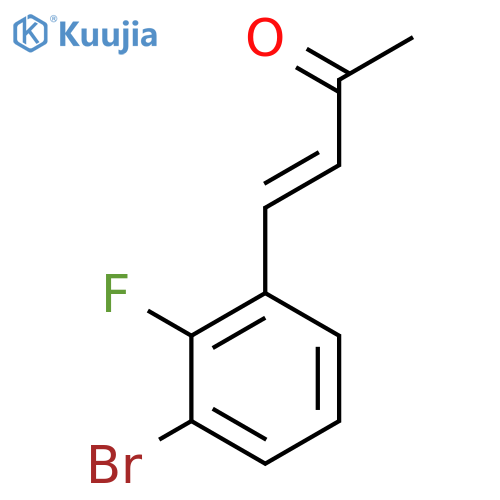 4-(3-Bromo-2-fluorophenyl)but-3-en-2-one structure