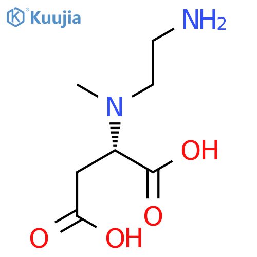 L-Aspartic acid, N-(2-aminoethyl)-N-methyl- structure