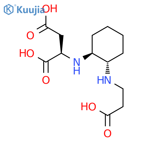 D-Aspartic acid, N-[(1S,2S)-2-[(2-carboxyethyl)amino]cyclohexyl]-, rel- structure