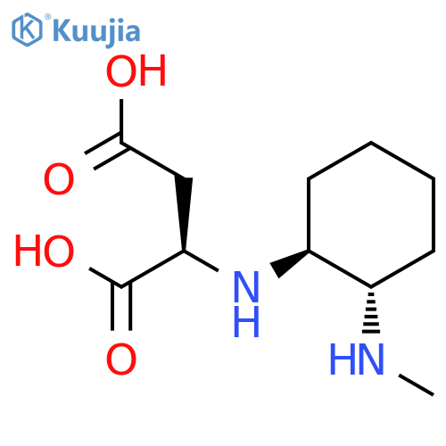 D-Aspartic acid, N-[(1S,2S)-2-(methylamino)cyclohexyl]-, rel- structure