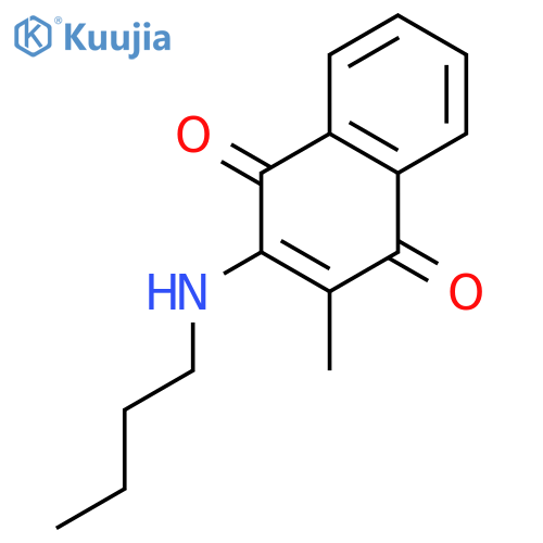 2-(Butylamino)-3-methylnaphthalene-1,4-dione structure