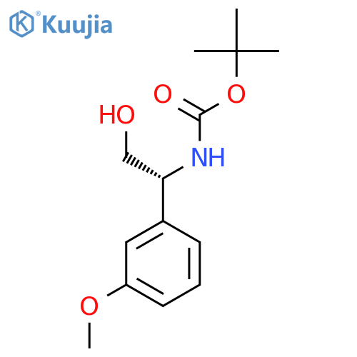 tert-butyl N-[(1R)-2-hydroxy-1-(3-methoxyphenyl)ethyl]carbamate structure
