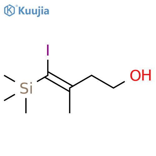 3-Buten-1-ol, 4-iodo-3-methyl-4-(trimethylsilyl)-, (3Z)- structure