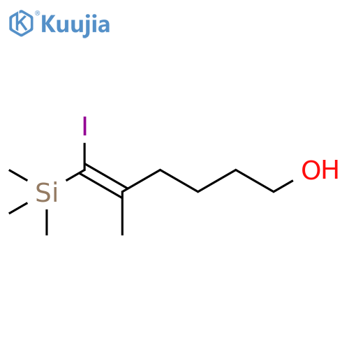 5-Hexen-1-ol, 6-iodo-5-methyl-6-(trimethylsilyl)-, (5Z)- structure