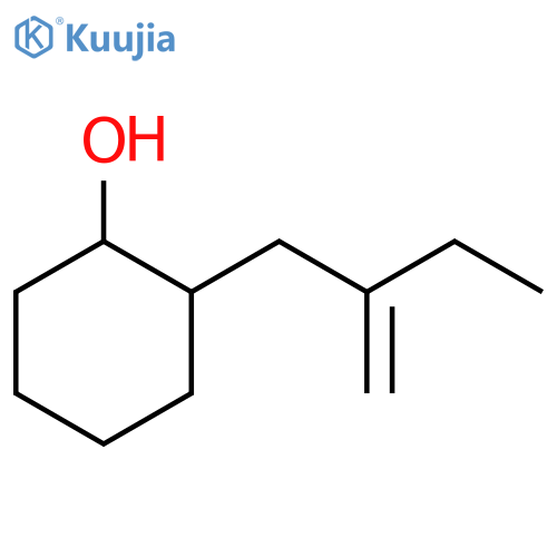 2-(2-Methylidenebutyl)cyclohexan-1-ol structure