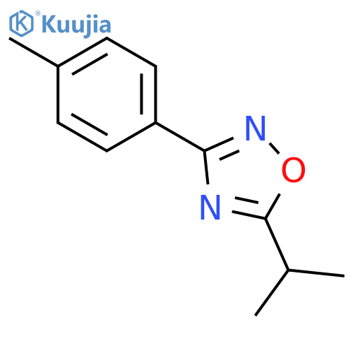1,2,4-Oxadiazole, 5-(1-methylethyl)-3-(4-methylphenyl)- structure