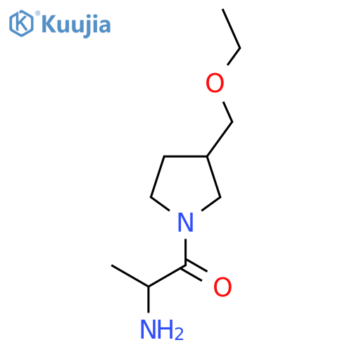 2-Amino-1-(3-(ethoxymethyl)pyrrolidin-1-yl)propan-1-one structure