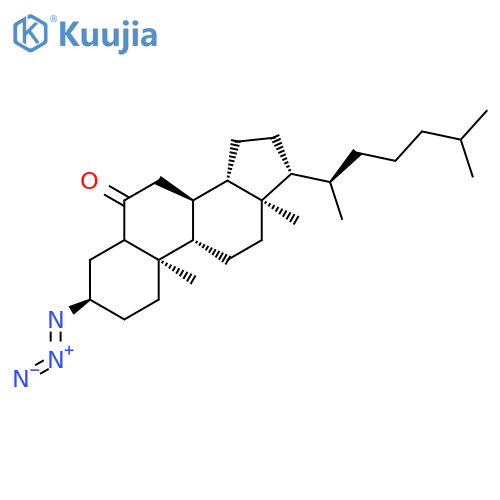 Cholestan-6-one, 3-azido-, (3a)- structure