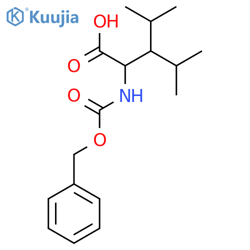 2-{[(Benzyloxy)carbonyl]amino}-4-methyl-3-(propan-2-yl)pentanoic acid structure
