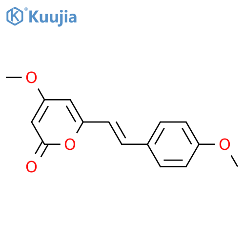 4-Methoxy-6-[2-(4-methoxyphenyl)ethenyl]-2H-pyran-2-one structure