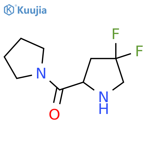 (4,4-Difluoropyrrolidin-2-yl)(pyrrolidin-1-yl)methanone structure