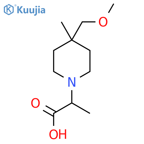 2-(4-(Methoxymethyl)-4-methylpiperidin-1-yl)propanoic acid structure