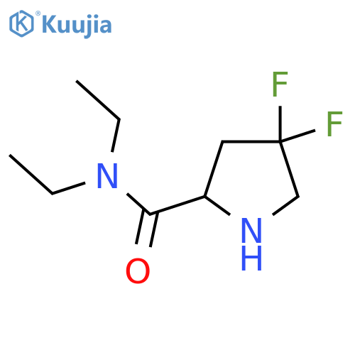 N,N-Diethyl-4,4-difluoropyrrolidine-2-carboxamide structure