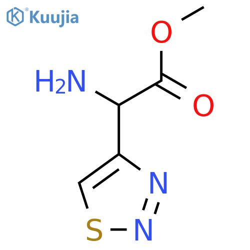 Methyl 2-amino-2-(1,2,3-thiadiazol-4-yl)acetate structure