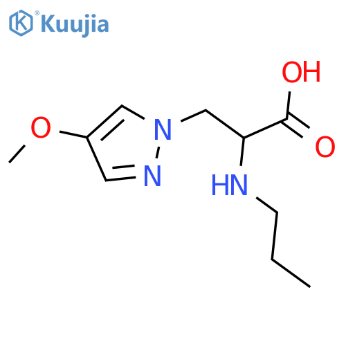3-(4-methoxy-1H-pyrazol-1-yl)-2-(propylamino)propanoic acid structure