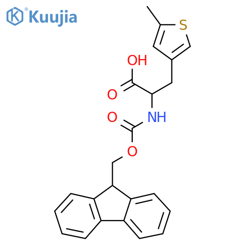 2-({[(9H-fluoren-9-yl)methoxy]carbonyl}amino)-3-(5-methylthiophen-3-yl)propanoic acid structure