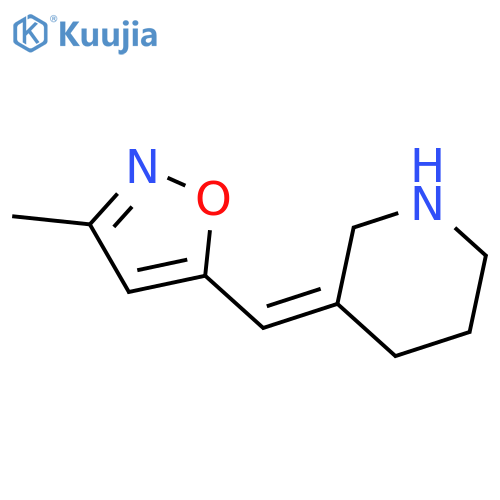 Piperidine, 3-[(3-methyl-5-isoxazolyl)methylene]-, (Z)- structure