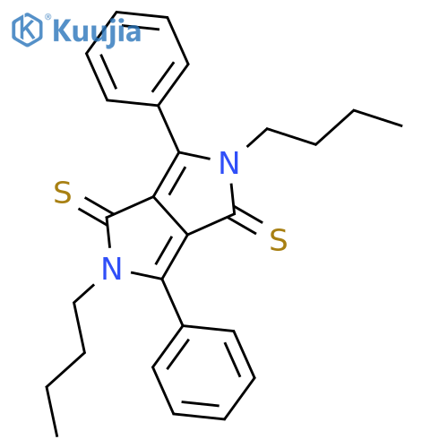 Pyrrolo[3,4-c]pyrrole-1,4-dithione, 2,5-dibutyl-2,5-dihydro-3,6-diphenyl- structure