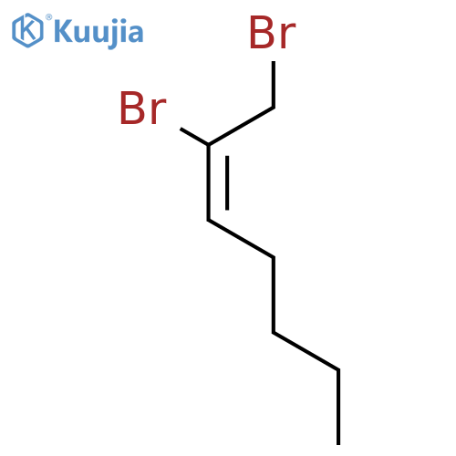 2-Heptene, 1,2-dibromo-, (Z)- structure