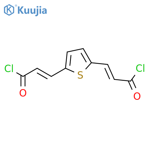 2-Propenoyl chloride, 3,3'-(2,5-thiophenediyl)bis- structure