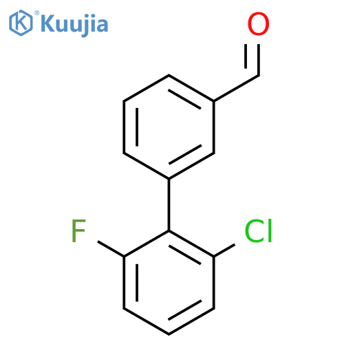 3-(2-Chloro-6-fluorophenyl)benzaldehyde structure