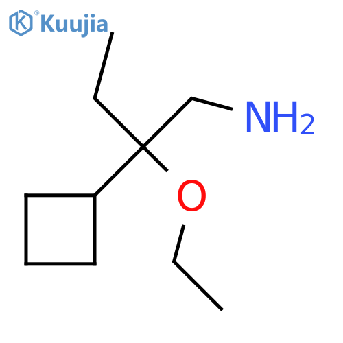 2-cyclobutyl-2-ethoxybutan-1-amine structure