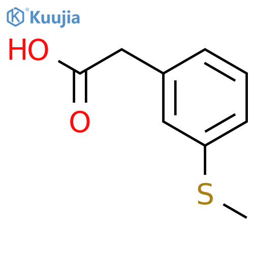 2-3-(methylsulfanyl)phenylacetic acid structure
