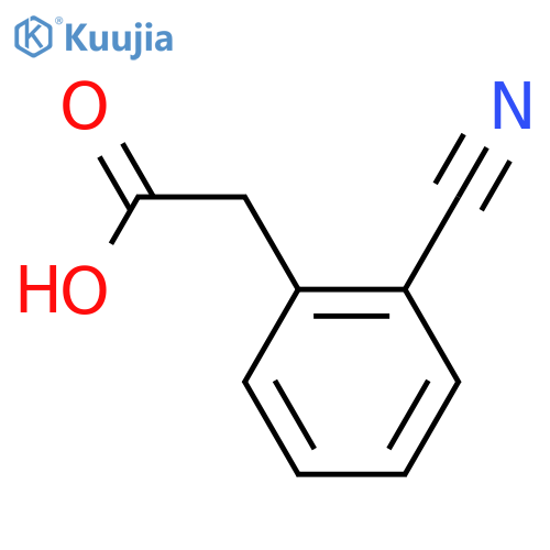 2-(2-cyanophenyl)acetic acid structure