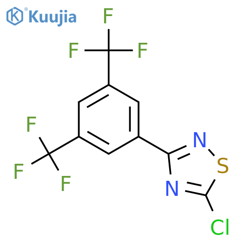 1,2,4-Thiadiazole, 3-[3,5-bis(trifluoromethyl)phenyl]-5-chloro- structure