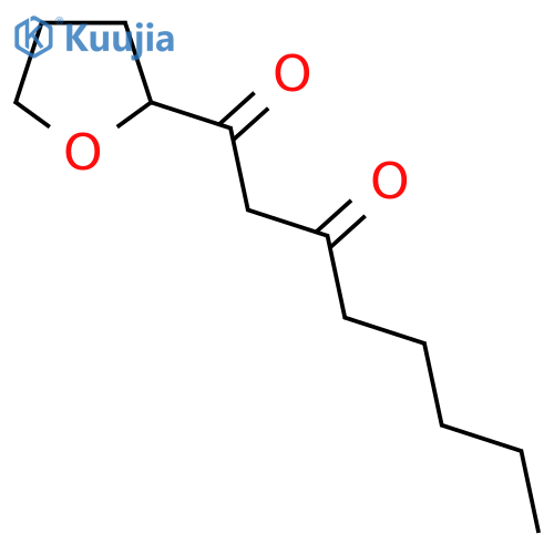 1-(Oxolan-2-yl)octane-1,3-dione structure