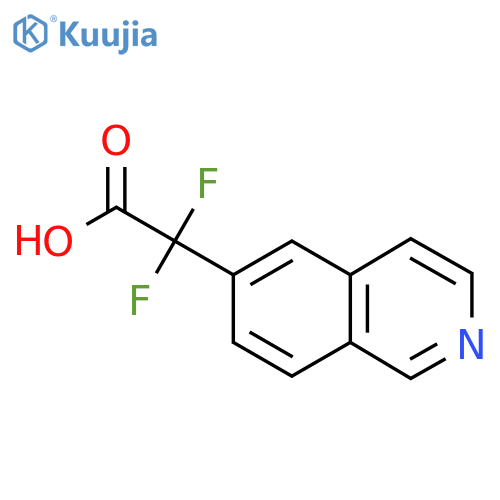 2,2-Difluoro-2-(isoquinolin-6-yl)acetic acid structure