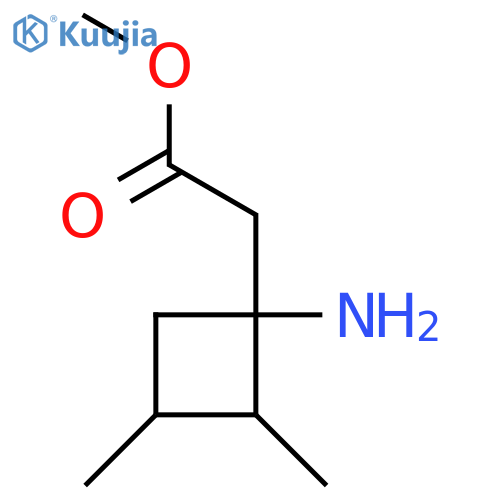 Methyl 2-(1-amino-2,3-dimethylcyclobutyl)acetate structure