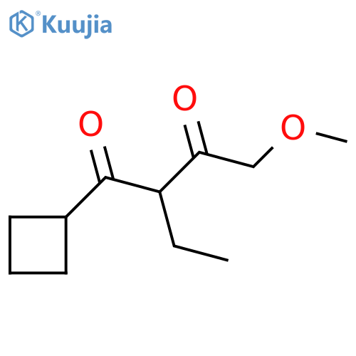 1-Cyclobutyl-2-ethyl-4-methoxybutane-1,3-dione structure
