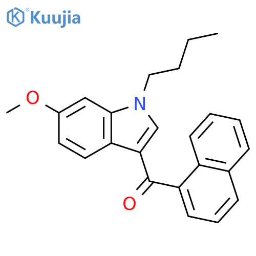 (1-butyl-6-methoxy-1H-indol-3-yl)-1-naphthalenyl-methanone structure