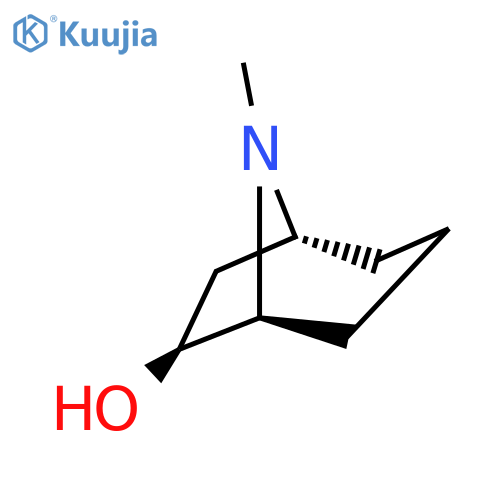 endo-8-methyl-8-azabicyclo[3.2.1]octan-6-ol structure