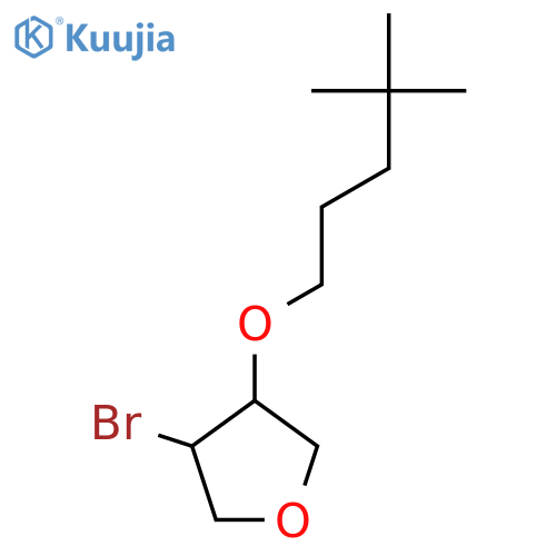 3-Bromo-4-[(4,4-dimethylpentyl)oxy]oxolane structure