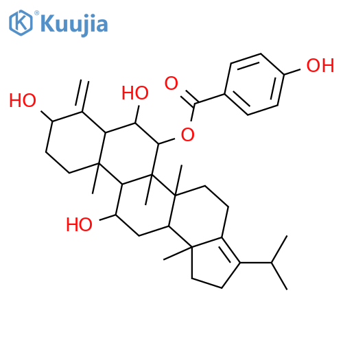 24-Nor-4(23),17(21)-hopadiene-3,6,7,11-tetrol; (3β,6β,7β,11α)-form, 7-O-(4-Hydroxybenzoyl) structure
