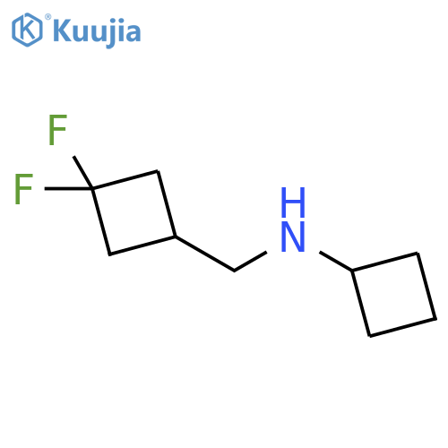 Cyclobutanemethanamine, N-cyclobutyl-3,3-difluoro- structure