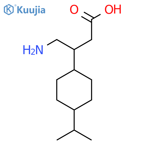 4-Amino-3-[4-(propan-2-yl)cyclohexyl]butanoic acid structure