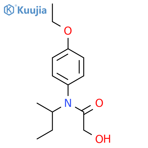 Acetamide, N-(4-ethoxyphenyl)-2-hydroxy-N-(1-methylpropyl)- structure