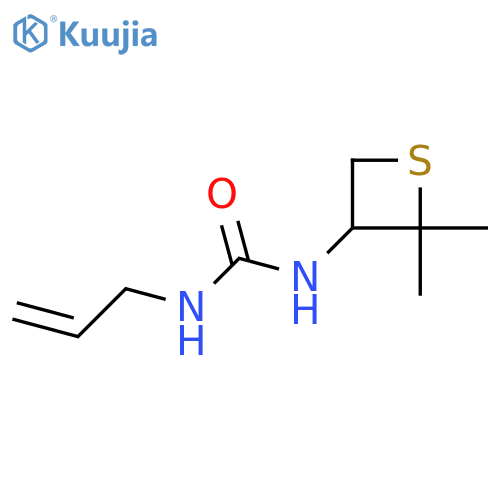 1-(2,2-dimethylthietan-3-yl)-3-(prop-2-en-1-yl)urea structure