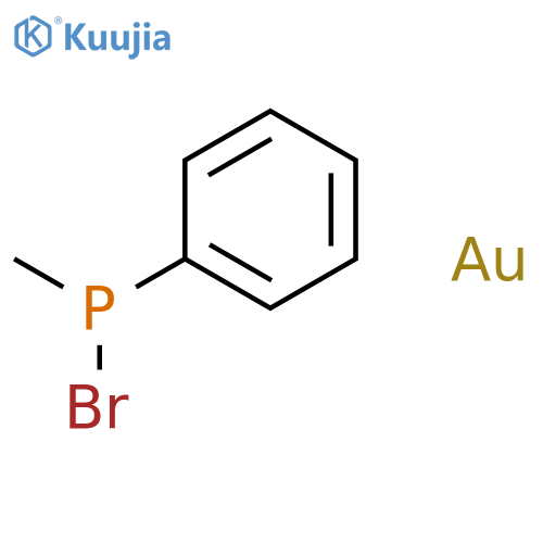 GOLD, BROMO(METHYLPHENYLPHOSPHINE)- structure