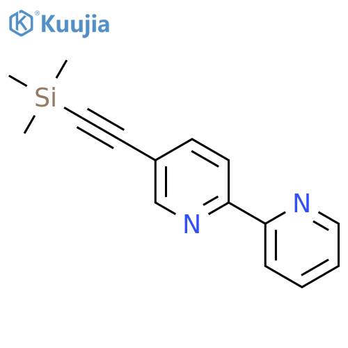 2,2'-Bipyridine, 5-[(trimethylsilyl)ethynyl]- structure
