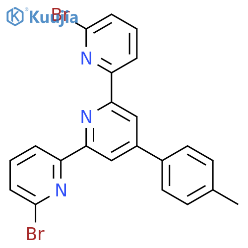 2,2':6',2''-Terpyridine, 6,6''-dibromo-4'-(4-methylphenyl)- structure