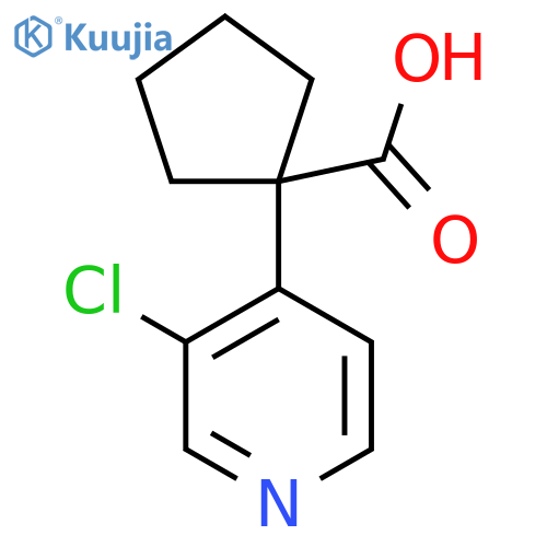 1-(3-Chloropyridin-4-yl)cyclopentane-1-carboxylic acid structure