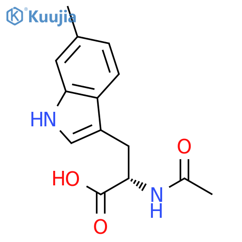2-acetamido-3-(6-methyl-1H-indol-3-yl)propanoic Acid structure