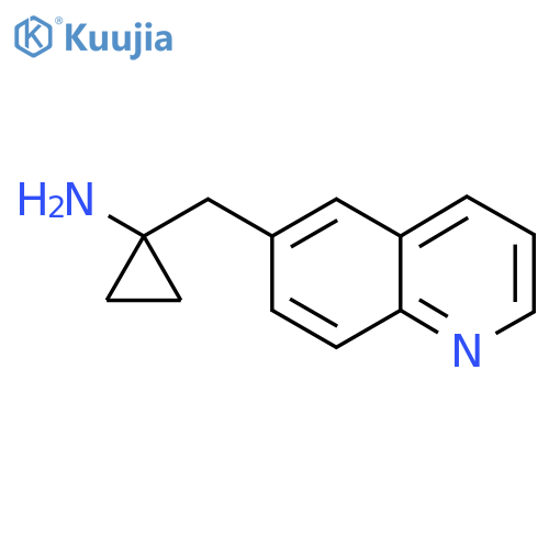 1-[(Quinolin-6-yl)methyl]cyclopropan-1-amine structure
