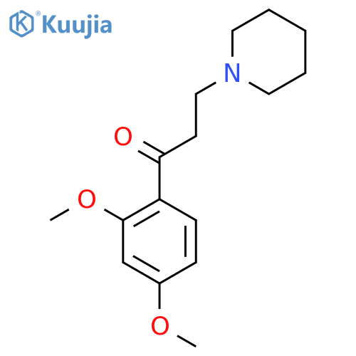 Propiophenone, 2',4'-dimethoxy-3-piperidino- structure