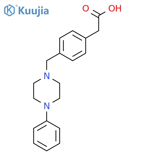 2-(4-((4-Phenylpiperazin-1-YL)methyl)phenyl)acetic acid structure